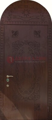 Железная арочная дверь с рисунком ДА-1 для аптеки в Дзержинском