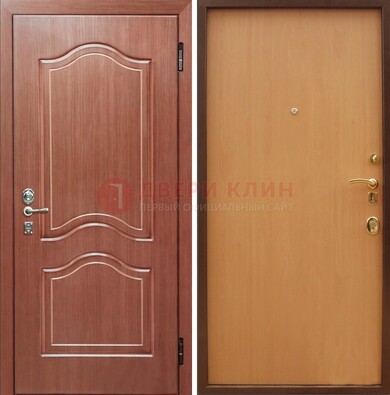 Входная дверь отделанная МДФ и ламинатом внутри ДМ-159 в Дзержинском