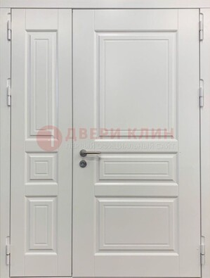 Полуторная светлая металлическая дверь с МДФ ДМ-336 в Дзержинском