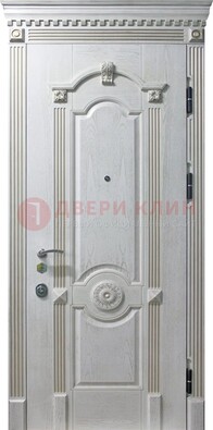 Белая дверь с МДФ ДМ-525 в Дзержинском