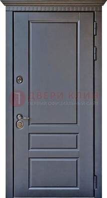 Тёмная входная дверь для коттеджа с МДФ ДМ-528 в Дзержинском