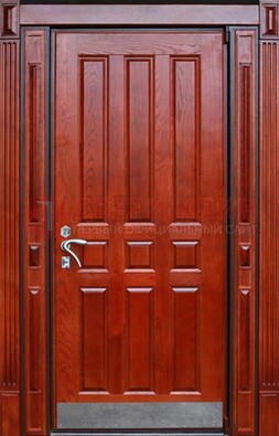 Красная входная дверь для улицы с МДФ ДМ-532 в Дзержинском