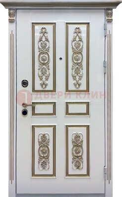 Входная дверь с массивом дуба в белом цвете ДМД-62 в Дзержинском