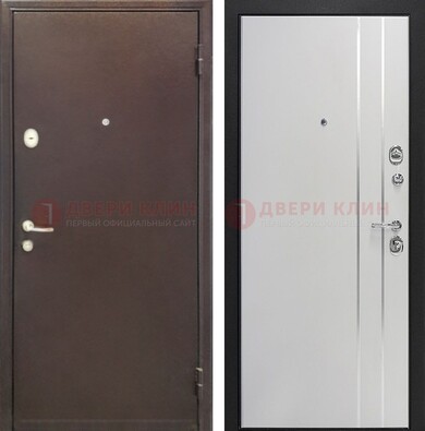 Входная дверь с порошковым покрытием с МДФ с молдингами ДП-232 в Дзержинском