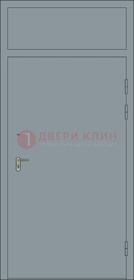 Серая противопожарная дверь ДПП-16 в Дзержинском