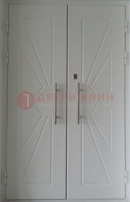 Парадная двухстворчатая дверь с фрезерованным МДФ ДПР-14 в Дзержинском
