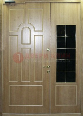 Входная дверь Дверь со вставками из черного стекла ДПР-42 в Дзержинском