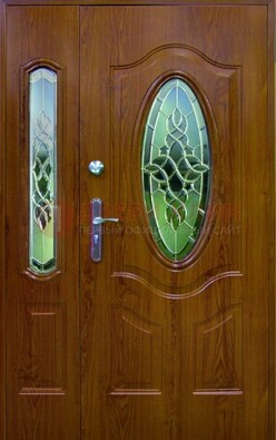 Парадная дверь со стеклянными вставками ДПР-73 для дома в Дзержинском