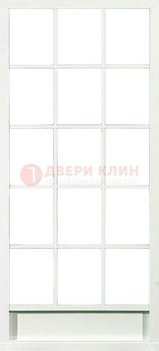 Железная решетчатая дверь в белом цвете ДР-10 в Дзержинском