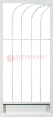 Белая металлическая решетчатая дверь ДР-17 в Дзержинском