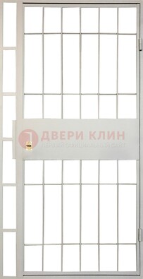 Железная решетчатая дверь в белом цвете ДР-19 в Дзержинском