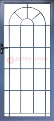Синяя металлическая решетчатая дверь ДР-28 в Дзержинском