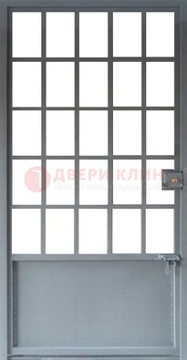 Металлическая решетчатая дверь в сером цвете ДР-7 в Дзержинском