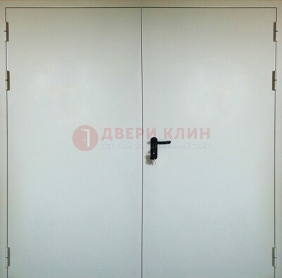 Белая металлическая противопожарная дверь ДТ-8 в Дзержинском