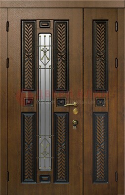 Полуторная входная дверь с виноритом ДВТ-169 в Дзержинском