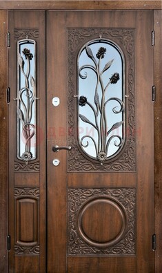 Железная дверь с виноритом и ковкой ДВТ-180 в Дзержинском