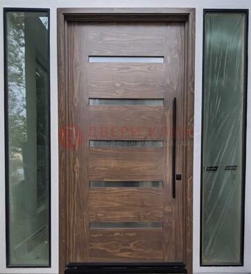 Железная дверь с виноритом и фрамугами ДВТ-189 в Дзержинском