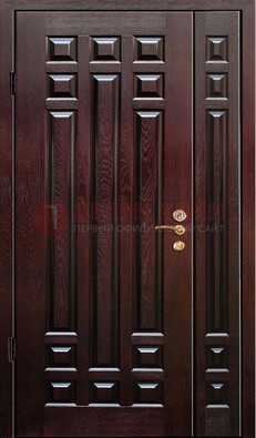 Коричневая металлическая дверь с виноритом ДВТ-20 в Дзержинском