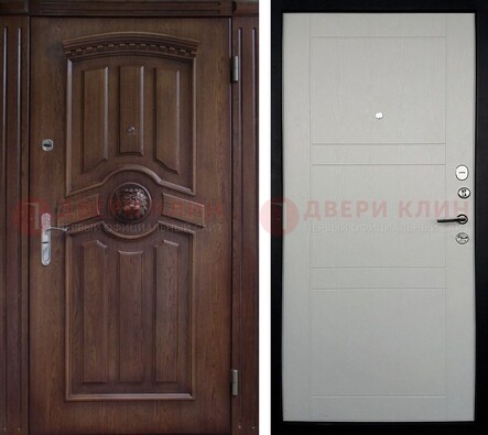 Темная входная дверь с виноритом ДВТ-216 в Дзержинском