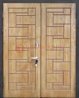 Светло-коричневая стальная дверь с виноритом ДВТ-245 в Дзержинском