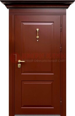 Красная железная дверь винорит для частного дома ДВТ-251 в Дзержинском