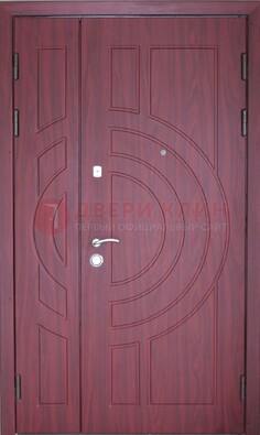 Тамбурная красная железная дверь с виноритом ДВТ-3 в Дзержинском