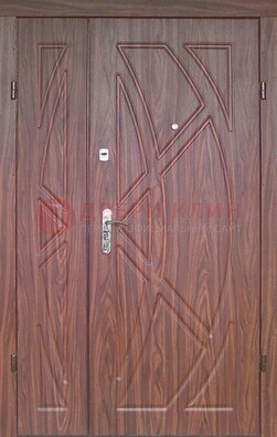 Железная тамбурная полуторная дверь с МДФ ПЛ-7 в Дзержинском